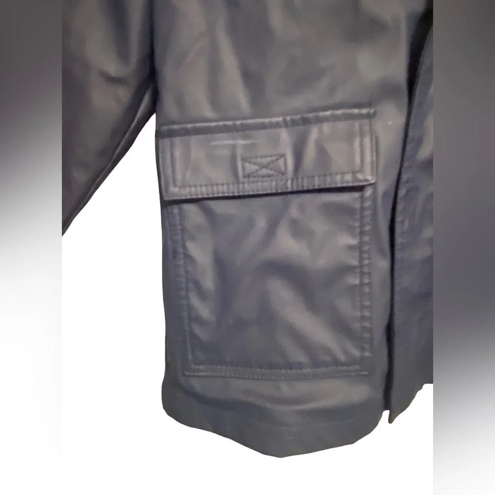 Gymboree Kids Full Zip Lined Rain Jacket Navy Size Small 5/6